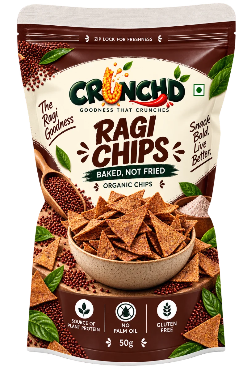 Baked Ragi Chips pack